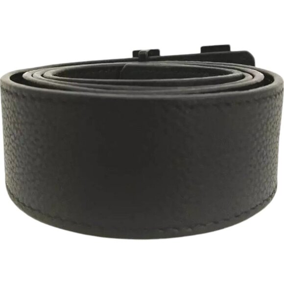 622379AR (S6) Louis Vuitton Belt Black Aerogram Leather - Picture 4 of 9